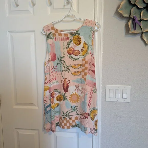 Anthropologie Paper Heart | Summer Haze Mini Dress | L | EUC - Picture 4 of 11